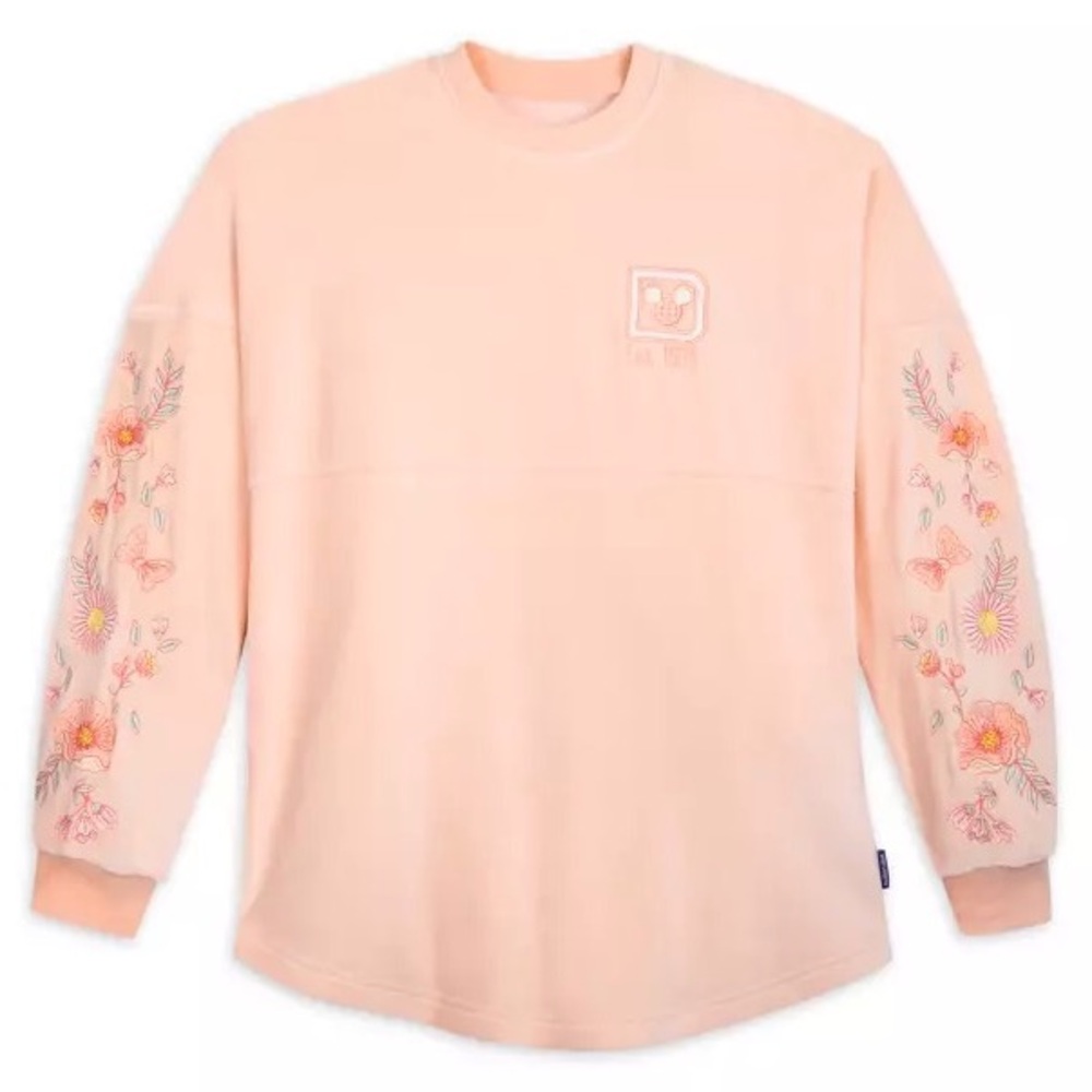 Disney Peach Floral Embroidered Women's Jersey